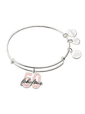 WOMEN'S ALEX AND ANI FABULOUS 50 CHARM BANGLE BRACELET